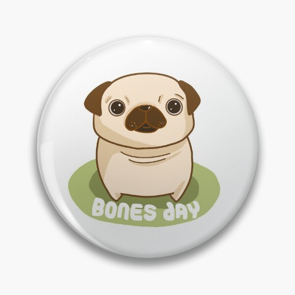 Item preview, Bones day / No bones day pug tik tok  designed and sold by Jodiecreates.