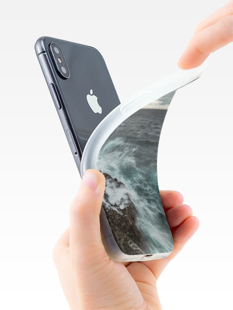 Thumbnail 4 of 5, iPhone Case, Nature Marine Rocks designed and sold by AbstractCreatur.