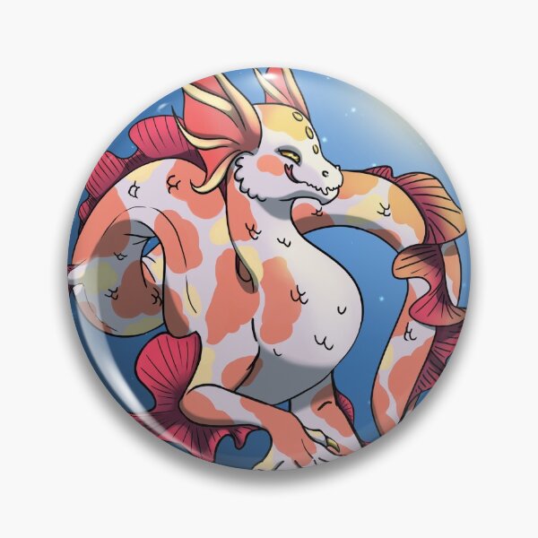 Item preview, Colorful koi sea dragon illustration designed and sold by Glayther.