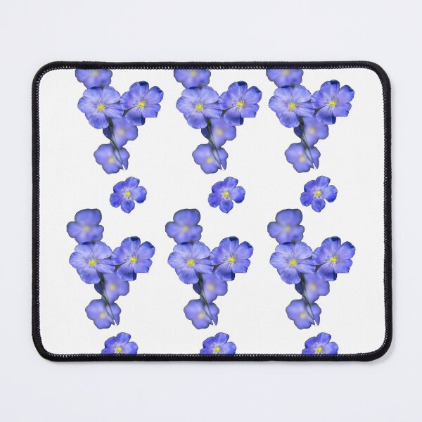 Item preview, Blue flax flower pattern designed and sold by mycloudzdesign.