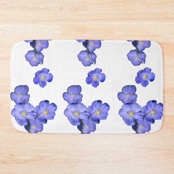Item preview, Blue flax flower pattern designed and sold by mycloudzdesign.