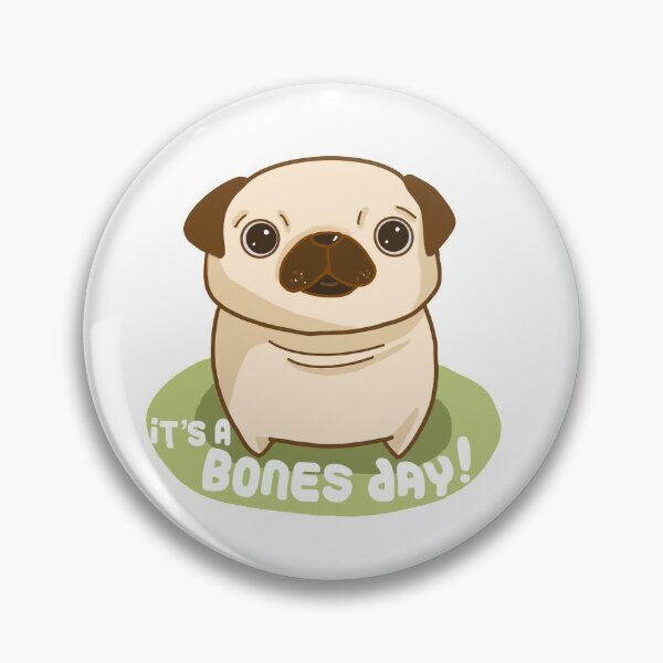 Item preview, It's a bones day! Noodle the pug tik tok designed and sold by Jodiecreates.