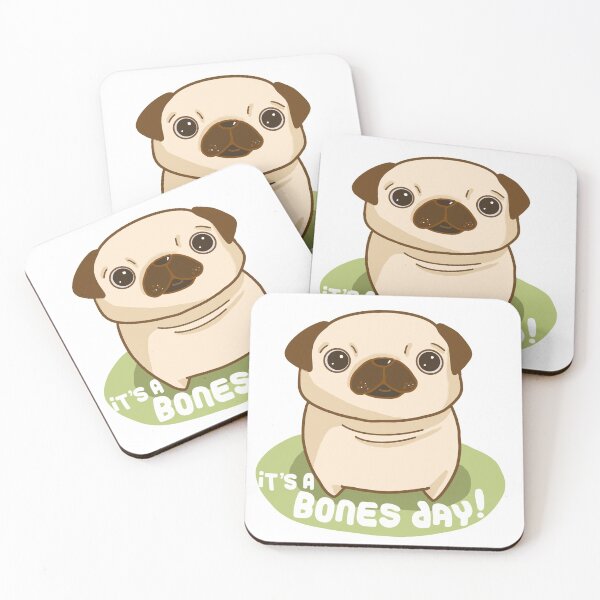 Item preview, It's a bones day! Noodle the pug tik tok designed and sold by Jodiecreates.