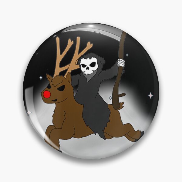 Item preview, Reindeer Grim Reaper Night Sky Stars Moon Stargazing designed and sold by GesineMartin.