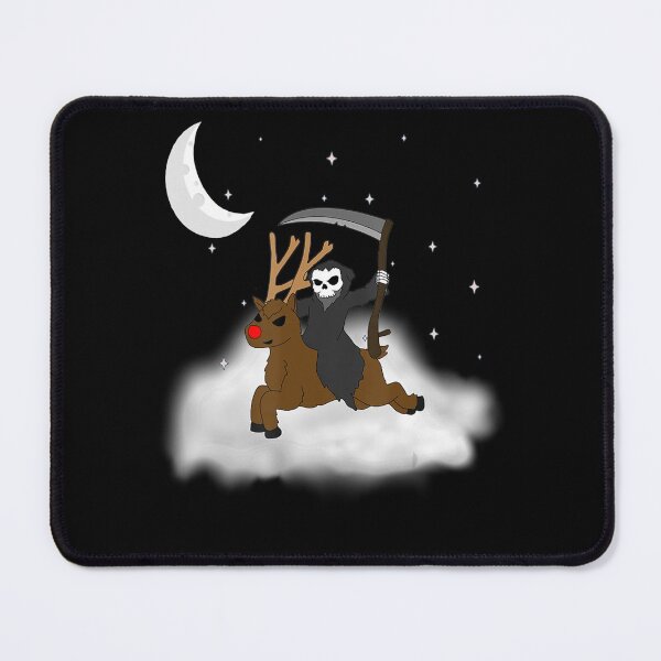 Item preview, Reindeer Grim Reaper Night Sky Stars Moon Stargazing designed and sold by GesineMartin.