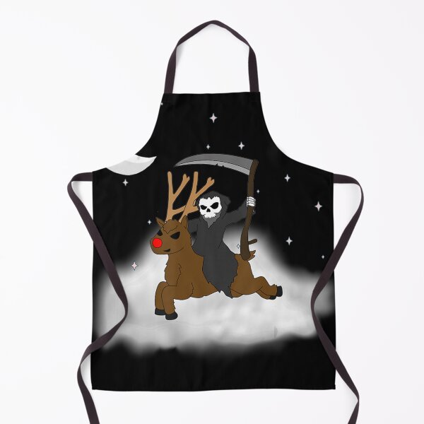 Item preview, Reindeer Grim Reaper Night Sky Stars Moon Stargazing designed and sold by GesineMartin.