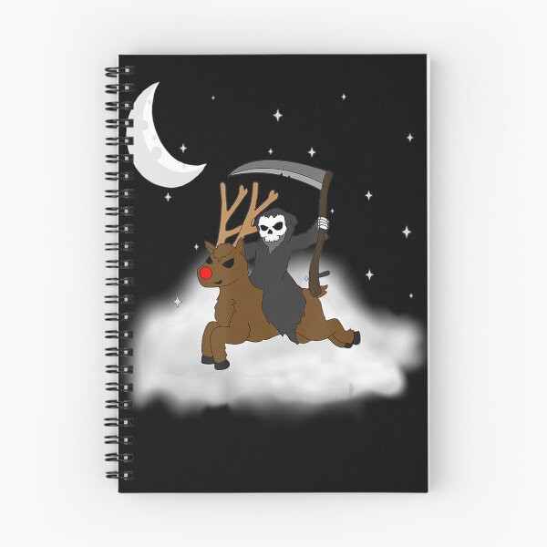Item preview, Reindeer Grim Reaper Night Sky Stars Moon Stargazing designed and sold by GesineMartin.
