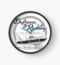 Dufresne & Redding Fishing Charters (aged look) Clock
