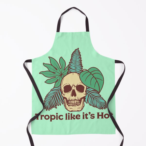 Item preview, Skull head , tropical leaves designed and sold by Dynamitebucket.