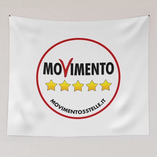 Item preview, Logotipo de Five Star Movement (M5S) designed and sold by Nikki SpaceStuffPlus.