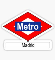 Placa Metro Madrid Sticker
