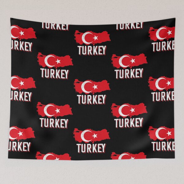 Item preview, Turkey Map Turkish Flag  designed and sold by iferbarbara2000.