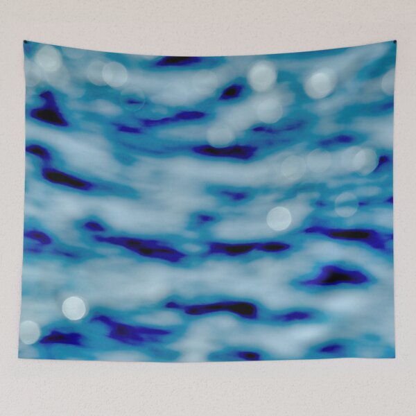 Item preview, Blue waves abstract series no5 designed and sold by Kiran-Fine-Art.