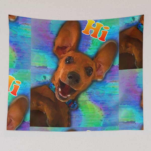 Item preview, espdzines hi Doxie. designed and sold by EspDzines.