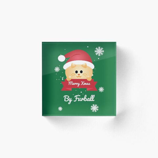 Furball - Purr Xmas Acrylic Block