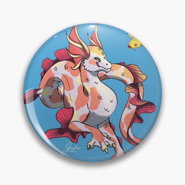 Item preview, Colorful koi sea dragon illustration designed and sold by Glayther.