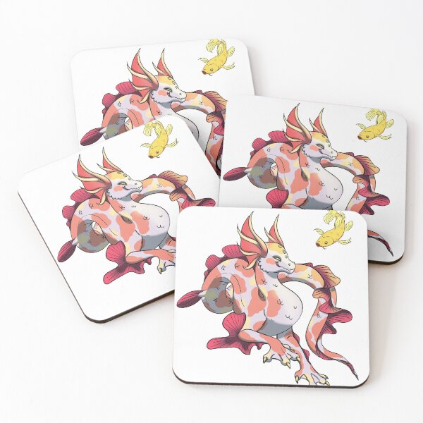 Item preview, Colorful koi sea dragon illustration designed and sold by Glayther.