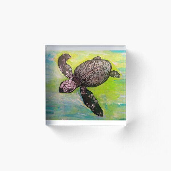 Keiki Honu Acrylic Block