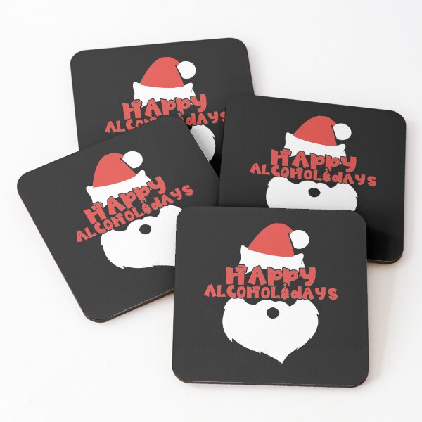 Item preview, Happy Alcoholidays Santa Hat Beard Merry Christmas designed and sold by Makebashington.