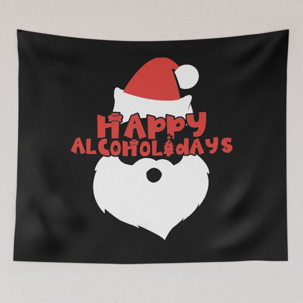 Item preview, Happy Alcoholidays Santa Hat Beard Merry Christmas designed and sold by Makebashington.