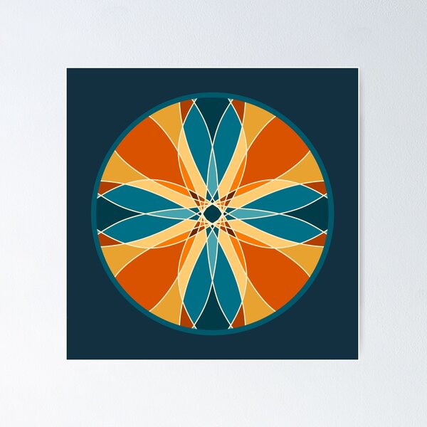 Item preview, Ceramic Tile Abstract Flower designed and sold by bubblyshades.