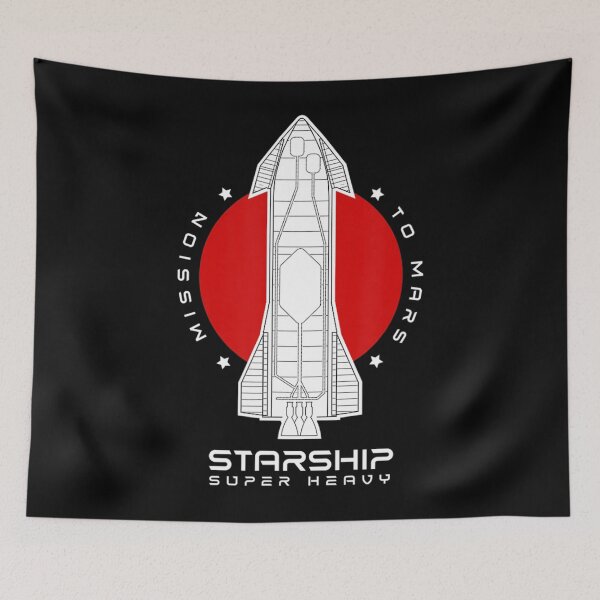 Item preview, STARSHIP SN15 Mission to Mars Space Rocket X Raptor Launch designed and sold by GesineMartin.