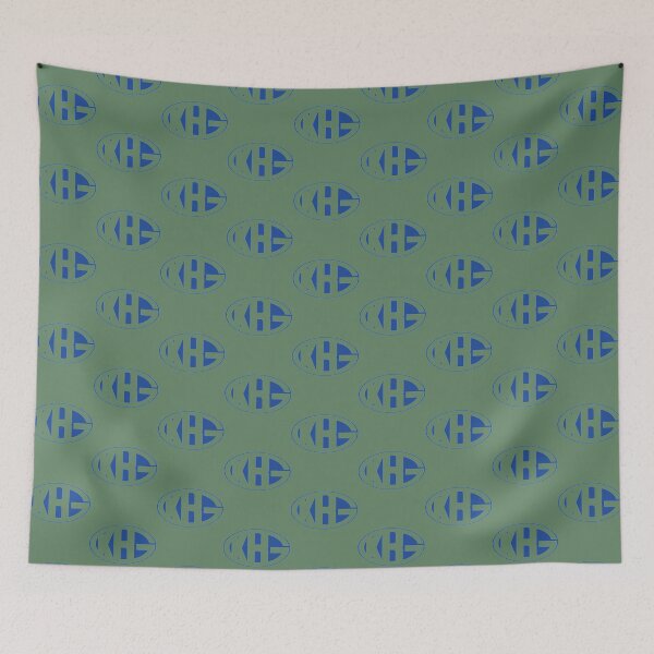 Item preview, Kamogawa Boxing Club Logo Blue 1 - Hajime No Ippo   designed and sold by WildChildin.