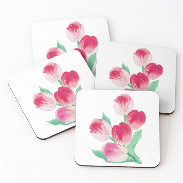 Aperçu de l'œuvre De belles fleurs de tulipes roses rendent la vie belle. créée et vendue par monodesigns.