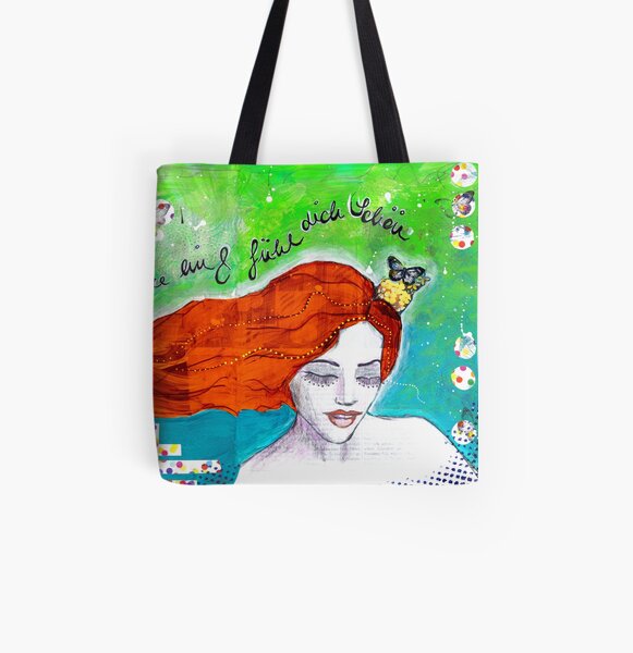 Fühl dich schön Allover-Print Tote Bag