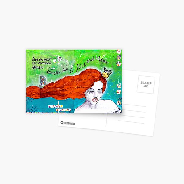Fühl dich schön Postkarte