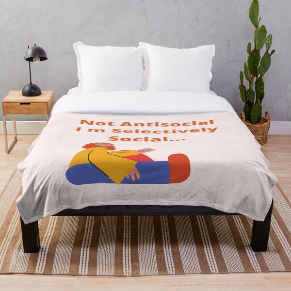 Item preview, not anti social I'm slectively social  designed and sold by PlutoPicasso.