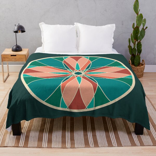 Item preview, Ceramic Abstract Flower Tile designed and sold by bubblyshades.