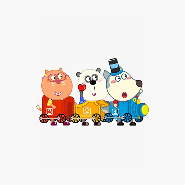 Peppa playing with friends wolfoo and lucy Vector Image