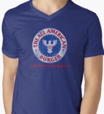 The All American Burger Men's V-Neck T-Shirt
