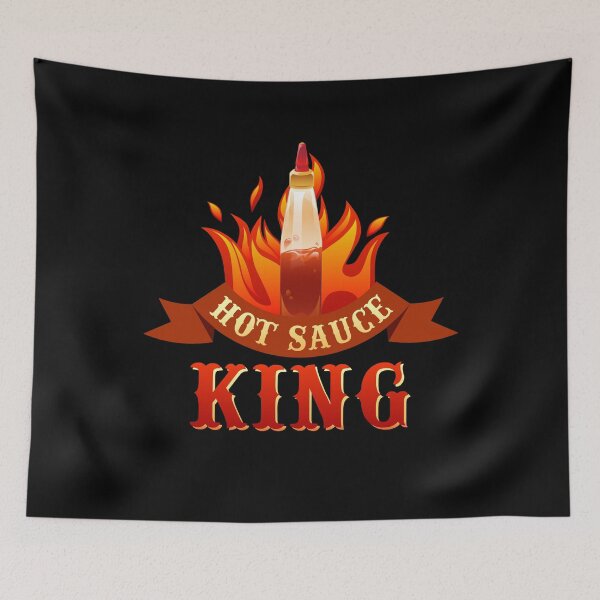 Aperçu de l'œuvre Funny Sauce King Spicy Food Lover Heat Cooking Flavor créée et vendue par quicktees.