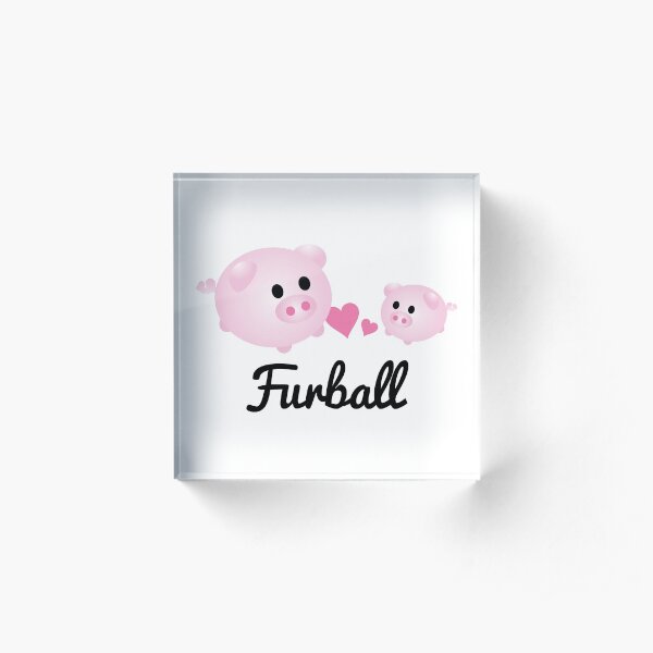 Furball - Rose Collection Acrylic Block