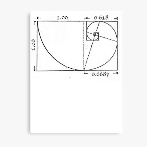 "The Golden Rectangle" Metal Print for Sale by wanungara | Redbubble