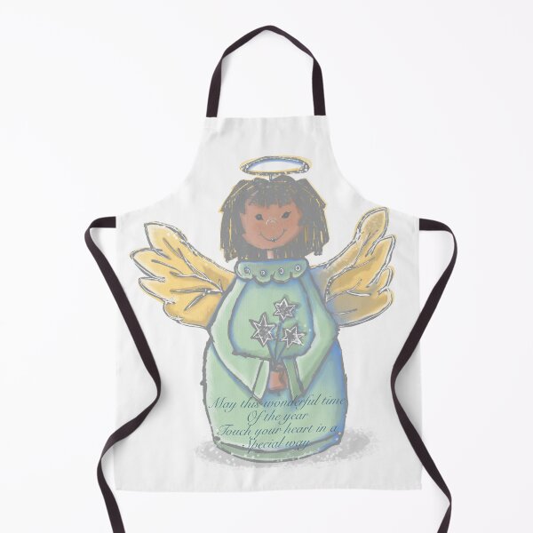 Item preview, African Angel, cartoon with quote, May this wonderful time of the year touch your heart in a special way designed and sold by DebbieJoyArt.