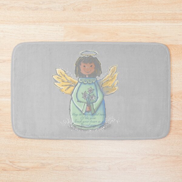 Item preview, African Angel, cartoon with quote, May this wonderful time of the year touch your heart in a special way designed and sold by DebbieJoyArt.