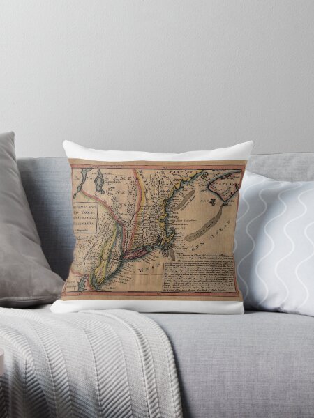 Item preview, Map Of New England 1729 designed and sold by mollyfare.