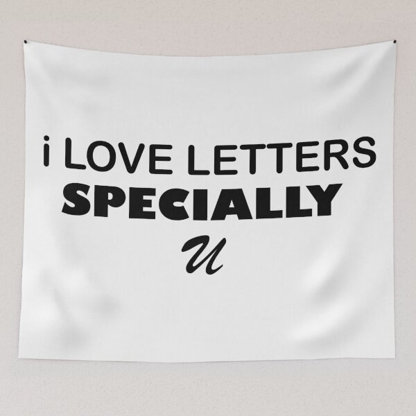Item preview, I love letters specially u designed and sold by KheinJohn.