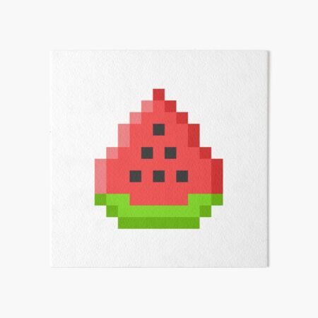 Watermelon Slice Pixel Art Kit – Noteworthy Art Kits