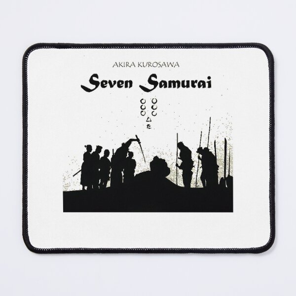 Item preview, Black and white Seven Samura Film Poster designed and sold by JewellJess1020.