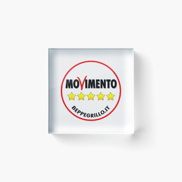 Item preview, Logotipo de Five Star Movement (M5S) designed and sold by Nikki SpaceStuffPlus.