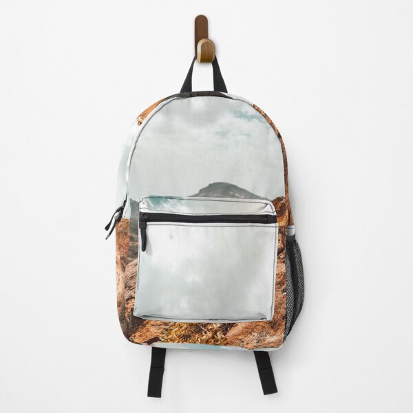 Item preview, Hiker With Backpack On Top Mountain View Landscape designed and sold by JTS STORE.