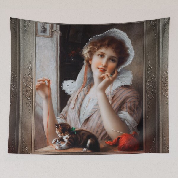 Item preview, At Play by Émile Vernon Wall Decor Xzendor7 Old Masters Art Reproductions designed and sold by Xzendor7 Digital Art Creations.