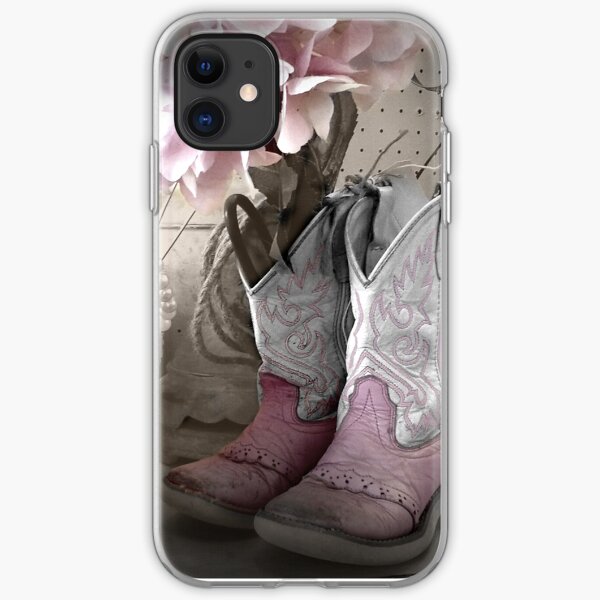 Pink Cowgirl Boots iPhone Soft Case