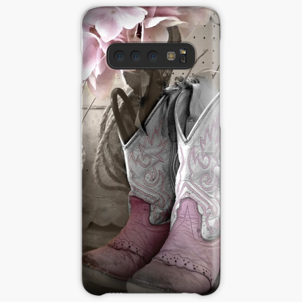 Pink Cowgirl Boots Case & Skin for Samsung Galaxy