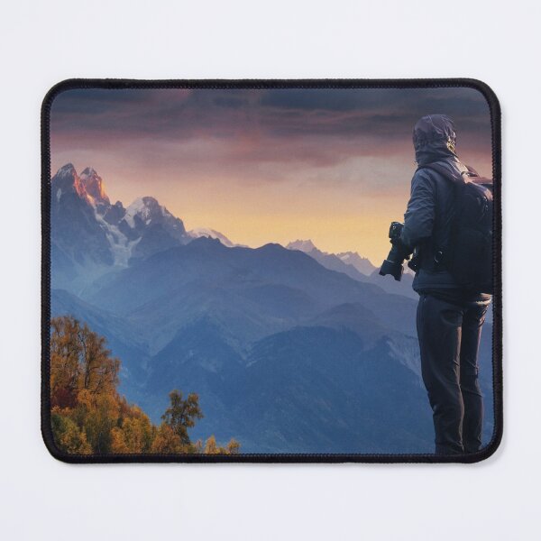Item preview, Photographer On The Top Mountain With Beautiful View designed and sold by JTS STORE.