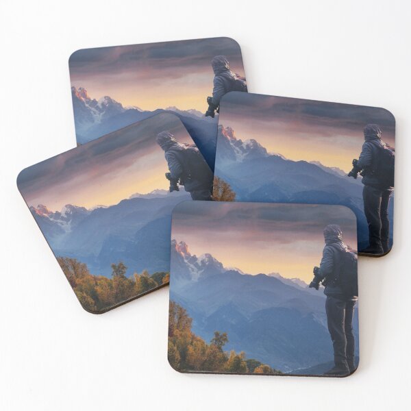 Item preview, Photographer On The Top Mountain With Beautiful View designed and sold by JTS STORE.